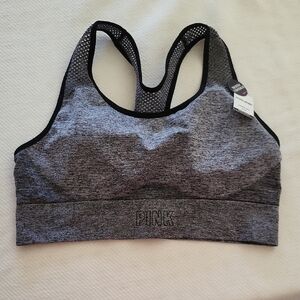PINK Victoria's Secret Charcoal Sports Bra